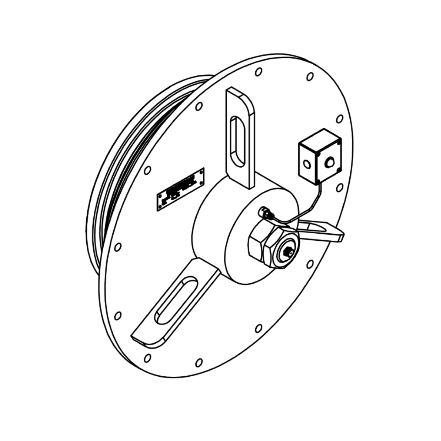 Unterwasserrolle (SOI) mit Lagerschild