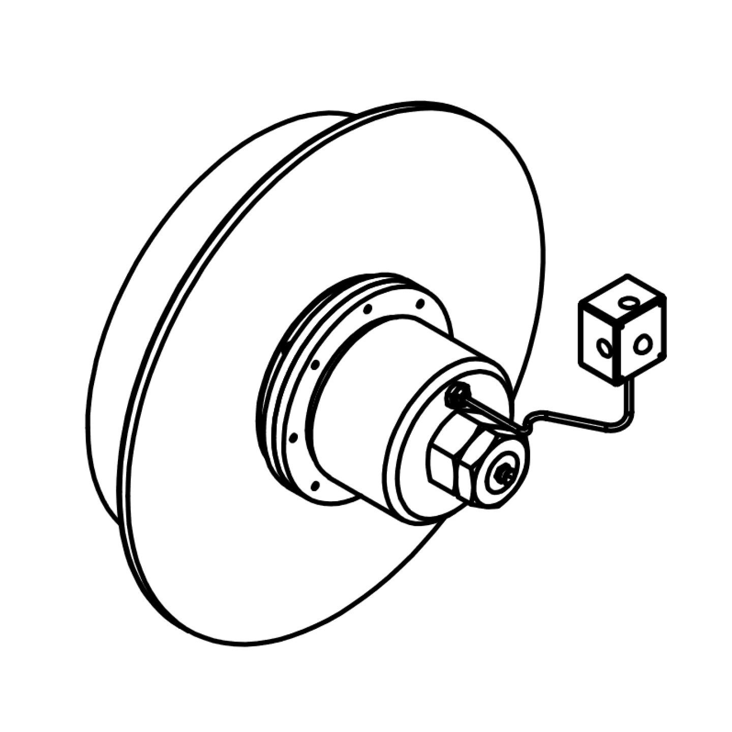 Unterwasserrolle (SOI) ohne Lagerschild